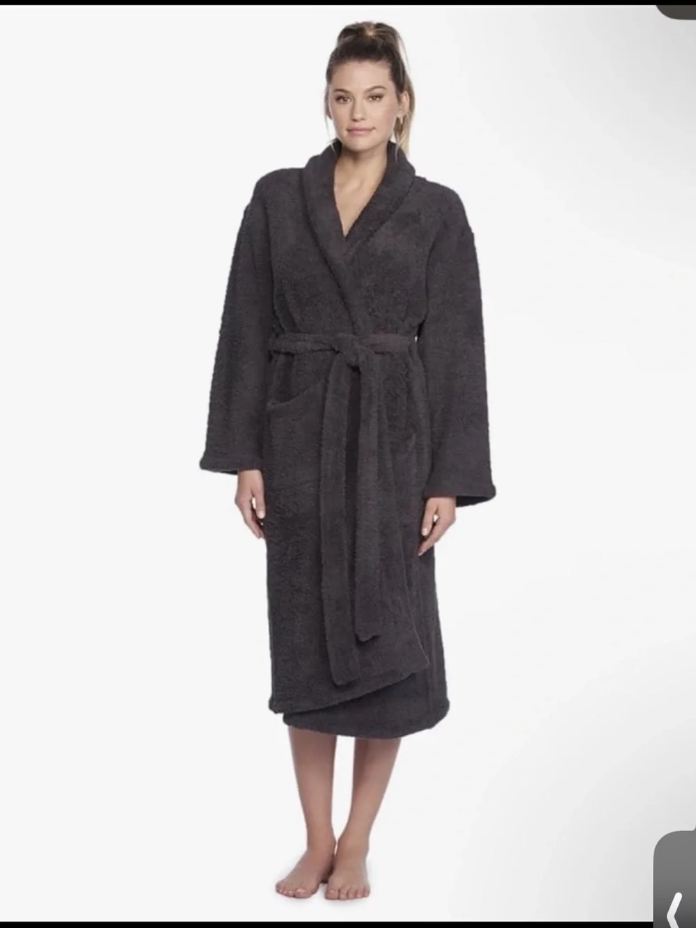 Barefoot Dreams cozychic adult robe 3xl grey